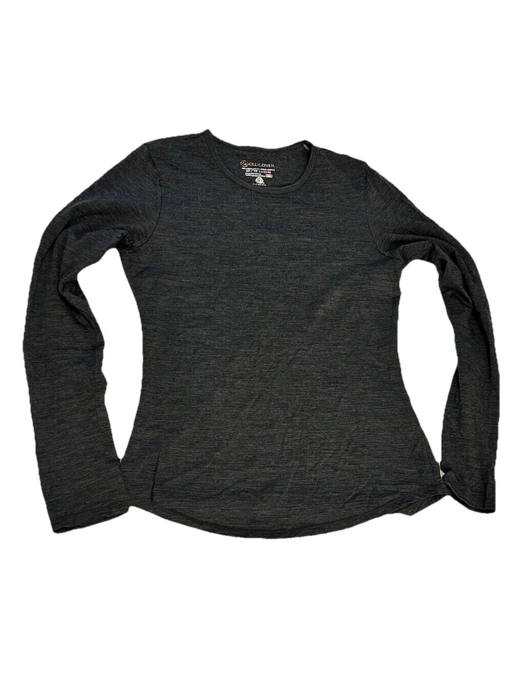 Cloudveil Merino Wool Base Layer Womens XS Grey Shirt Outdoor Hiking Skiing